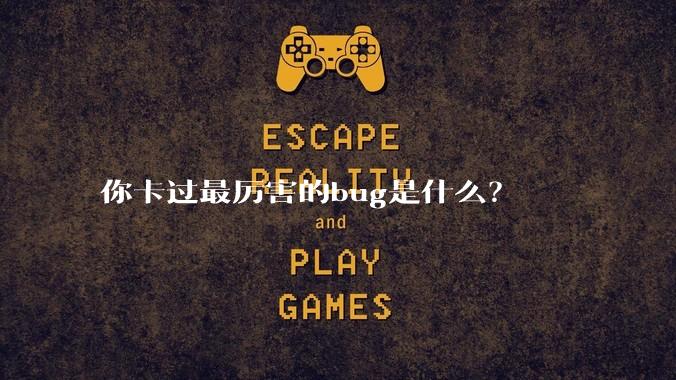 你卡过最厉害的bug是什么？