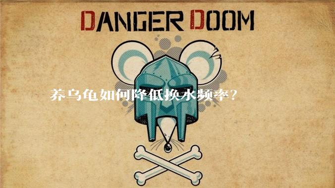 养乌龟如何降低换水频率？