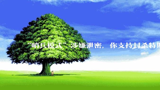 “哨兵模式”涉嫌泄密，你支持封杀特斯拉吗？