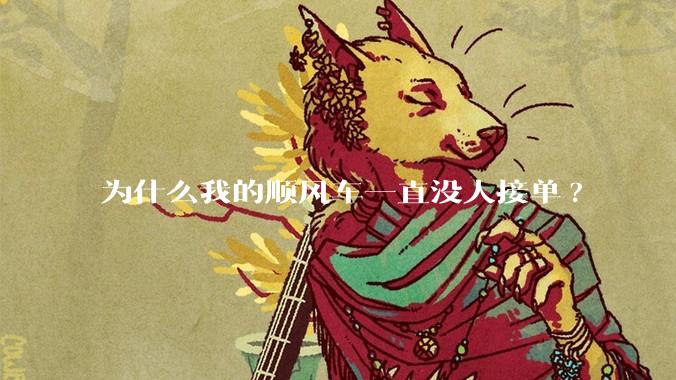 为什么我的顺风车一直没人接单?