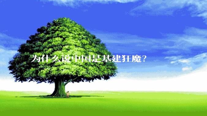 为什么说中国是基建狂魔？
