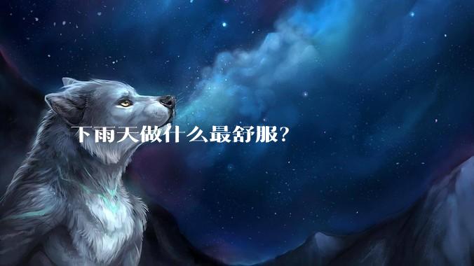 下雨天做什么最舒服？