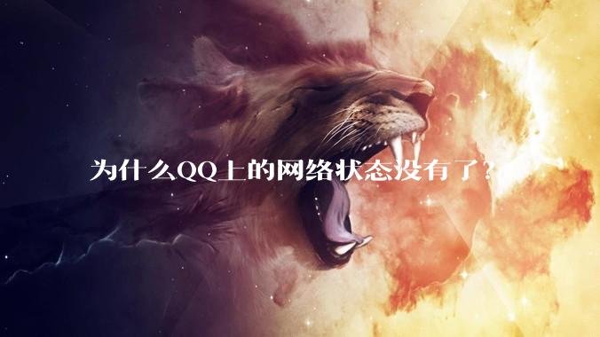 为什么QQ上的网络状态没有了？