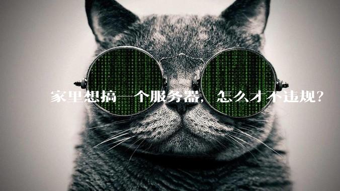 家里想搞一个服务器，怎么才不违规？